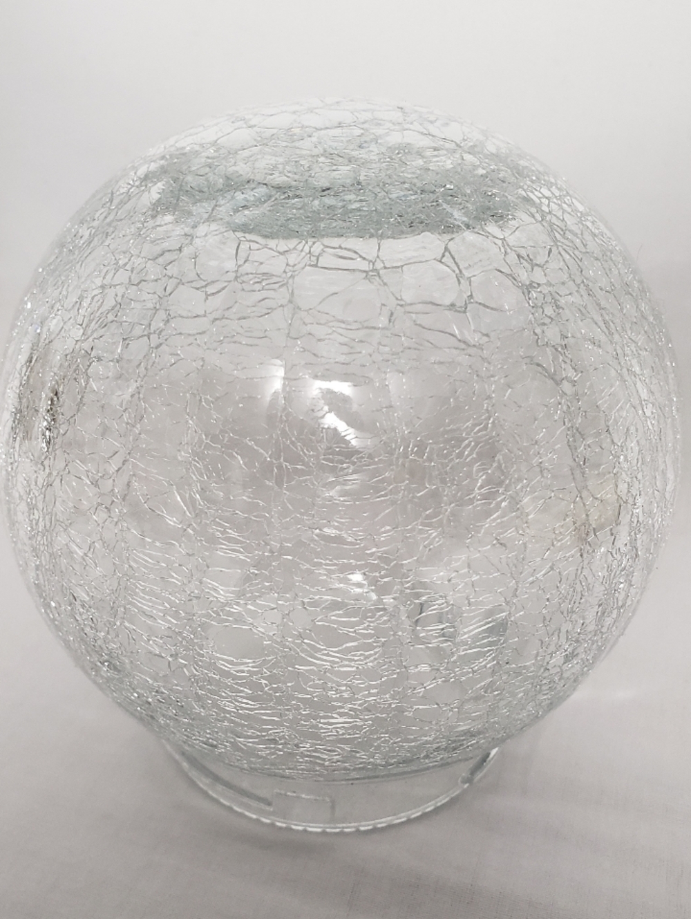 Crackle Glass Light Globe 5 Inches